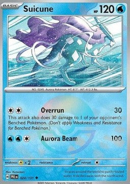 Prismatic Evolutions 024/131 Suicune (Reverse Holo Pokeball)