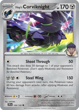 Journey Together 108/159 Hop's Corviknight
