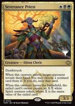 Tarkir Dragonstorm 0222 Severance Priest (Silver Stamped)