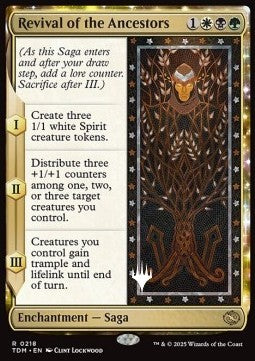 Tarkir Dragonstorm 0218 Revival of the Ancestors (Silver Stamped)