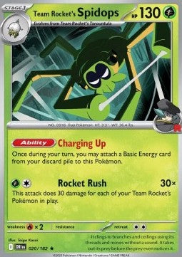 Destined Rivals 020/182 Team Rocket's Spidops (Holo)
