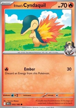 Destined Rivals 032/182 Ethan's Cyndaquil