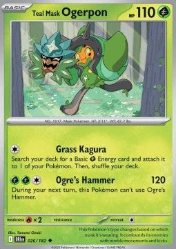 Destined Rivals 026/182 Teal Mask Ogerpon