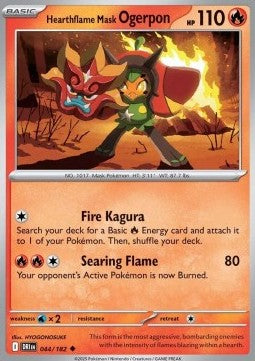Destined Rivals 044/182 Hearthflame Mask Ogerpon