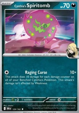 Destined Rivals 129/182 Cynthia's Spiritomb