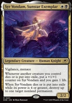 Edge of Eternities 0231 Syr Vondam, Sunstar Exemplar