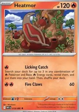 White Flare 019/086 Heatmor (Reverse Holo)