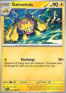 White Flare 034/086 Galvantula (Reverse Holo)