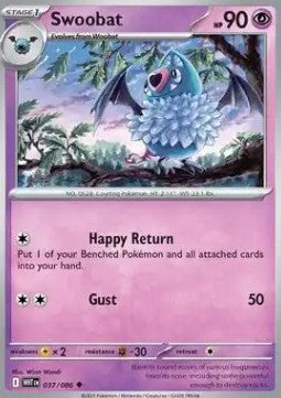 White Flare 037/086 Swoobat (Reverse Holo)