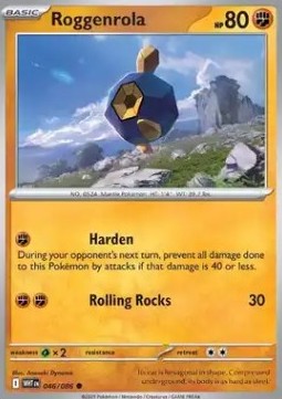 White Flare 046/086 Roggenrola (Reverse Holo)