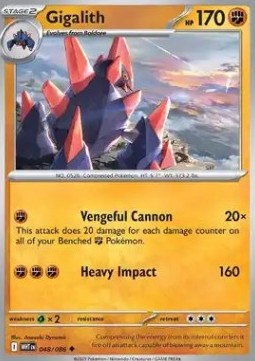 White Flare 048/086 Gigalith (Reverse Holo)