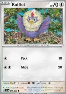 Black Bolt 077/086 Rufflet (Reverse Holo)