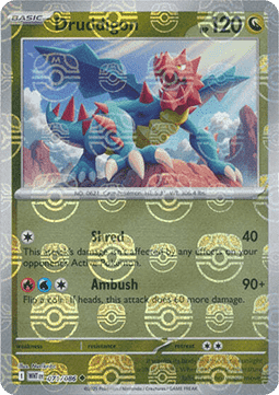 White Flare 071/086 Druddigon (Reverse Holo Masterball)