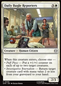 Marvel's Spider-man 0006 Daily Bugle Reporters (Foil)