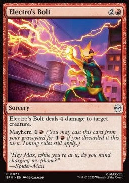 Marvel's Spider-man 0077 Electro's Bolt (Foil)