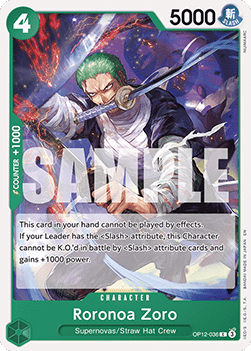 Legacy of the Master OP12-036 Roronoa Zoro
