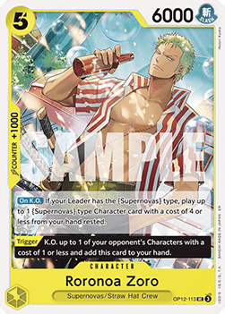 Legacy of the Master OP12-113 Roronoa Zoro