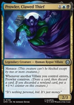 Marvel's Spider-man 0138 Prowler, Clawed Thief (Foil)