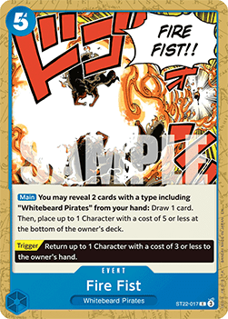 EX Ace & Newgate ST22-017 Fire Fist