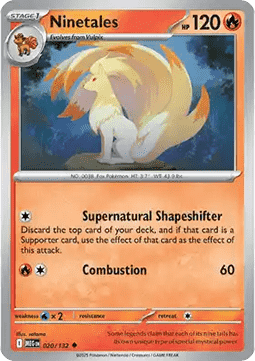 Mega Evolution 020/132 Ninetales (Reverse Holo)