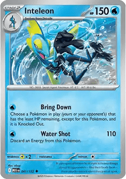 Mega Evolution 041/132 Inteleon (Reverse Holo)