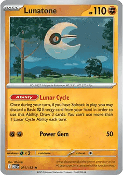 Mega Evolution 074/132 Lunatone (Holo)