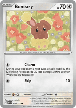 Mega Evolution 107/132 Buneary (Reverse Holo)