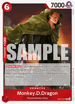 Carrying on his Will OP13-017 Monkey.D.Dragon (Foil)