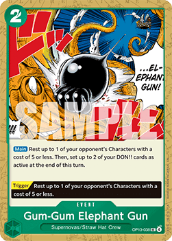 Carrying on his Will OP13-038 Gum-Gum Elephant Gun