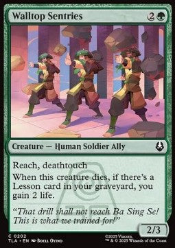 Avatar The Last Airbender 0202 Walltop Sentries (Foil)