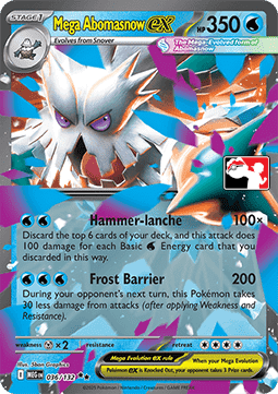 Mega Evolution 036/132 Mega Abomasnow ex (Play Prize Series Eight)
