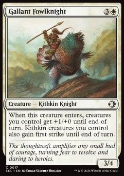Lorwyn Eclipsed 0017 Gallant Fowlknight