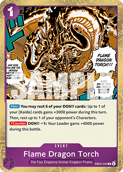 The Azure Sea's Seven EB04-040 Flame Dragon Torch (Foil)