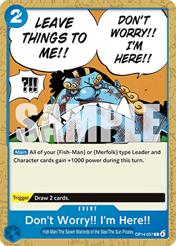 The Azure Sea's Seven OP14-057 Don't Worry!! I'm Here!!