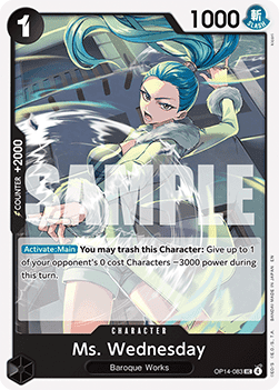 The Azure Sea's Seven OP14-083 Ms. Wednesday