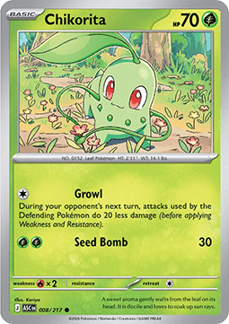 Ascended Heroes 008/217 Chikorita