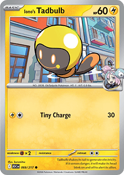 Ascended Heroes 069/217 Iono's Tadbulb