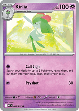 Ascended Heroes 088/217 Kirlia