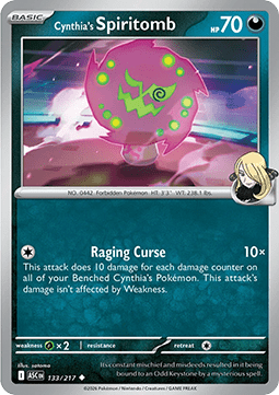 Ascended Heroes 133/217 Cynthia's Spiritomb