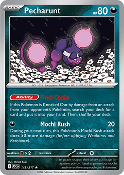 Ascended Heroes 143/217 Pecharunt (Holo)