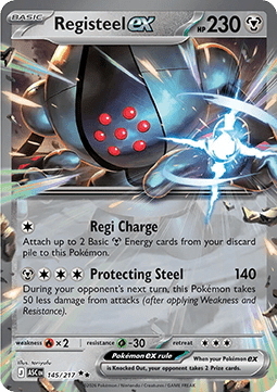 Ascended Heroes 145/217 Registeel ex