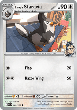 Ascended Heroes 169/217 Larry's Starvia