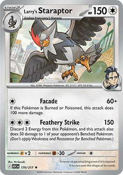 Ascended Heroes 170/217 Larry's Starraptor (Holo)