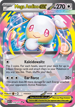 Ascended Heroes 172/217 Mega Audino ex