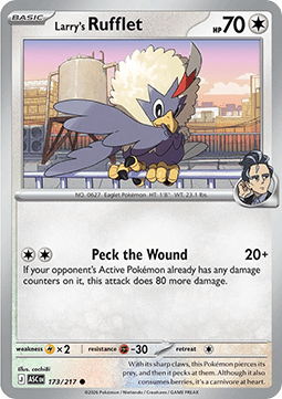 Ascended Heroes 173/217 Larry's Rufflet