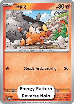 Ascended Heroes 029/217 Tepig (Reverse Holo Energy)