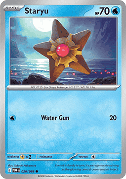 Perfect Order 020/088 Staryu (Reverse Holo)
