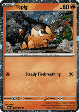 Ascended Heroes 029/217 Tepig (Cosmos Holo)
