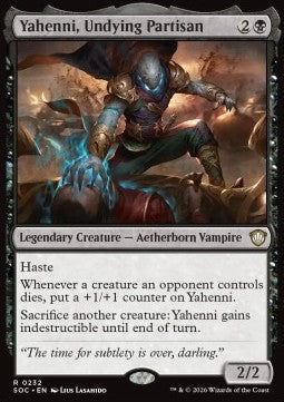 Secrets of Strixhaven Commander 0232 Yahenni, Undying Partisan