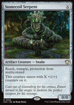 Secrets of Strixhaven Commander 0356 Stonecoil Serpent